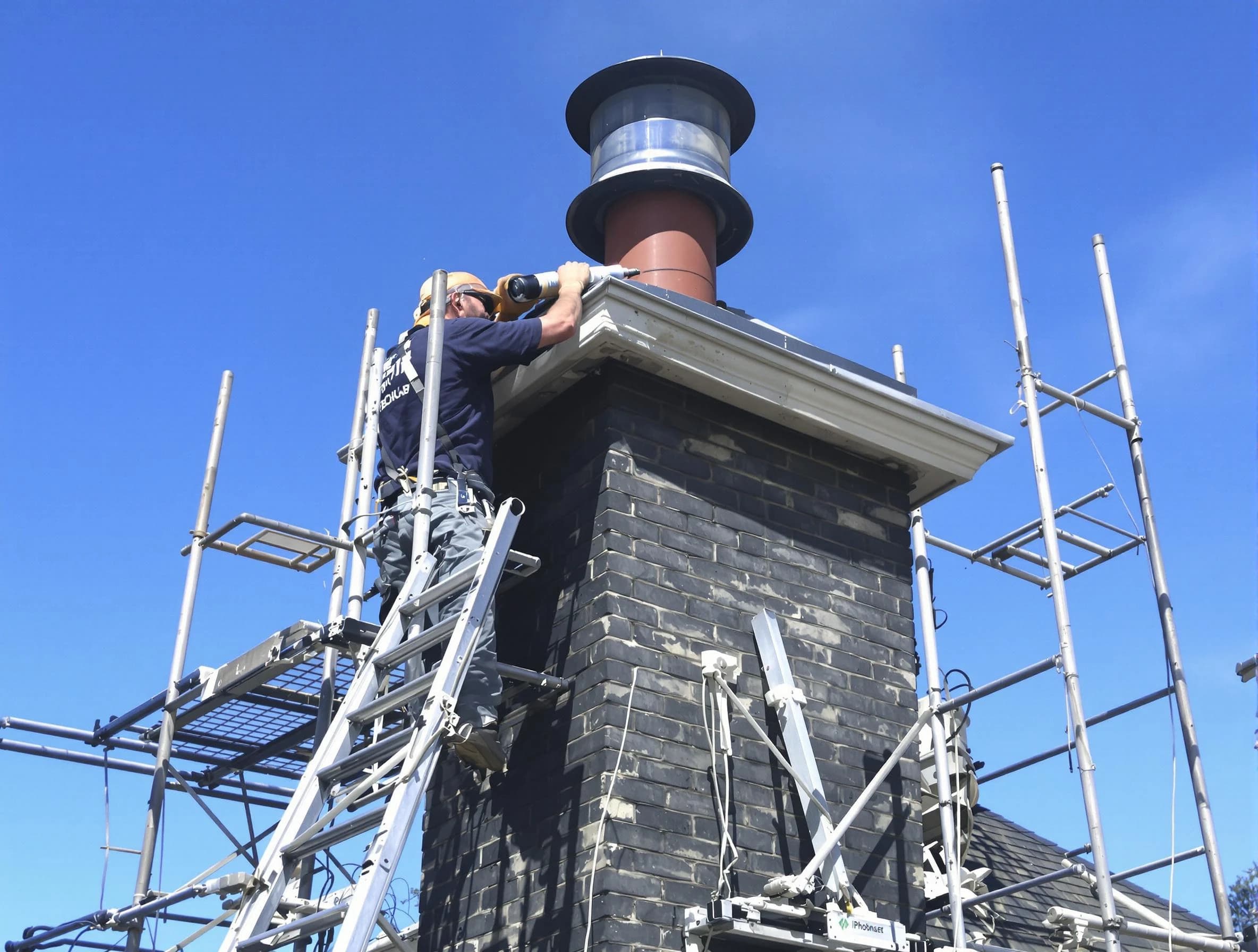 Sturdy chimney crown finished by Alpine Chimney Sweep in Alpine, UT