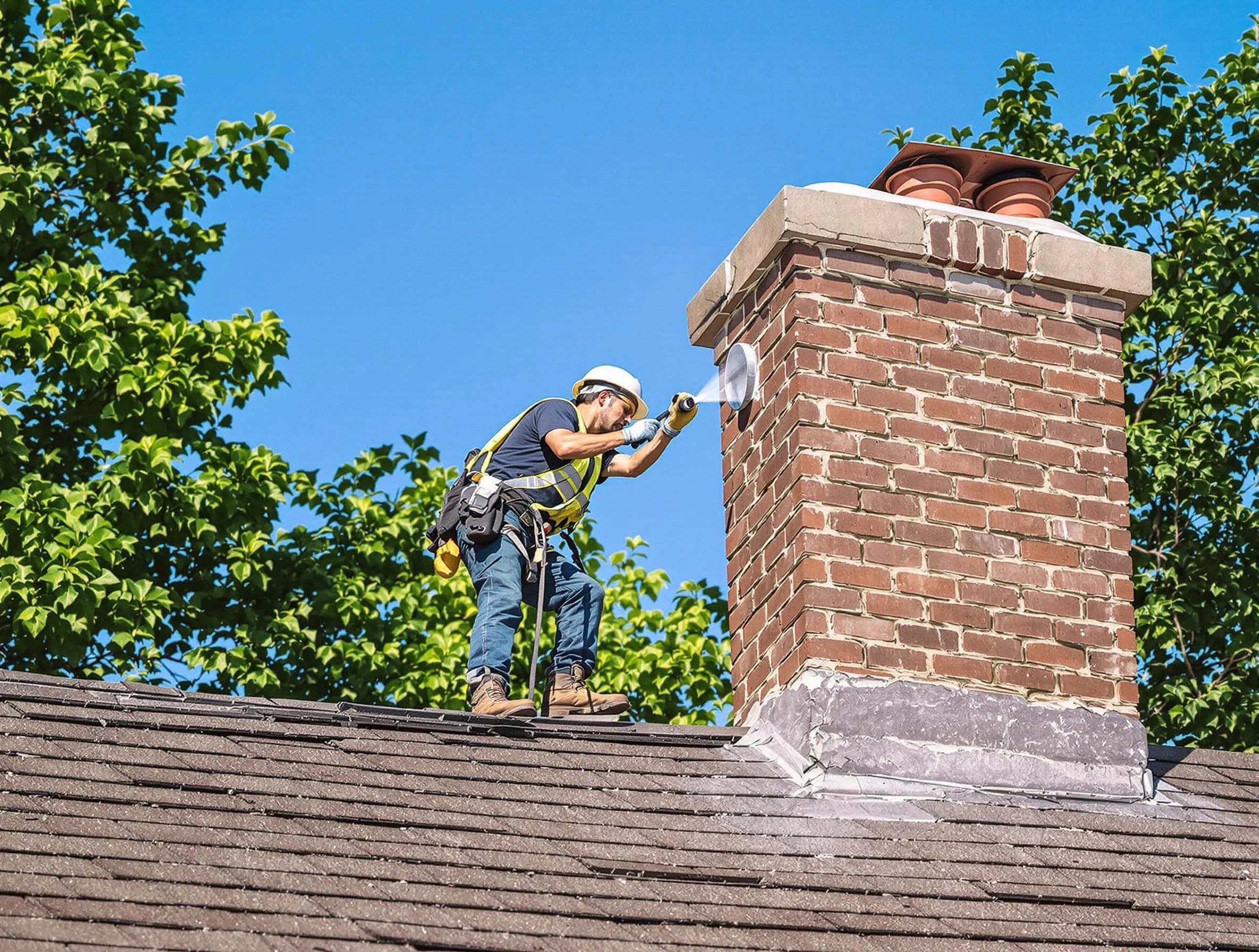 Alpine Chimney Sweep performing an inspection with advanced tools in Alpine, UT