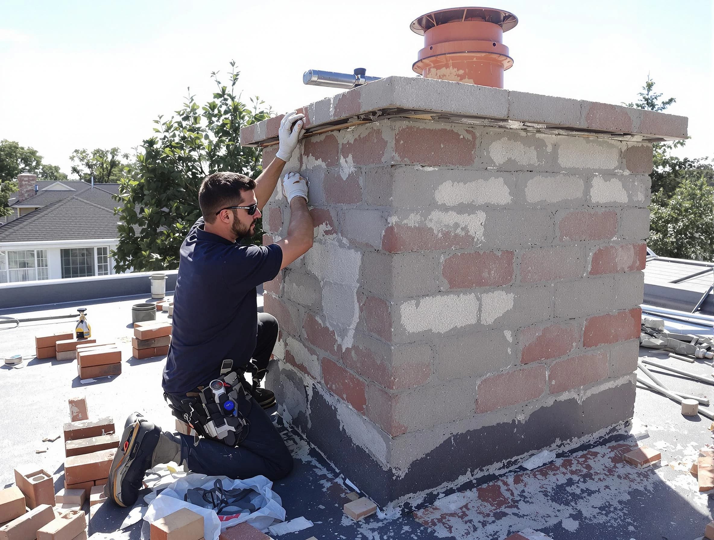 Advanced chimney repair process by Alpine Chimney Sweep in Alpine, UT