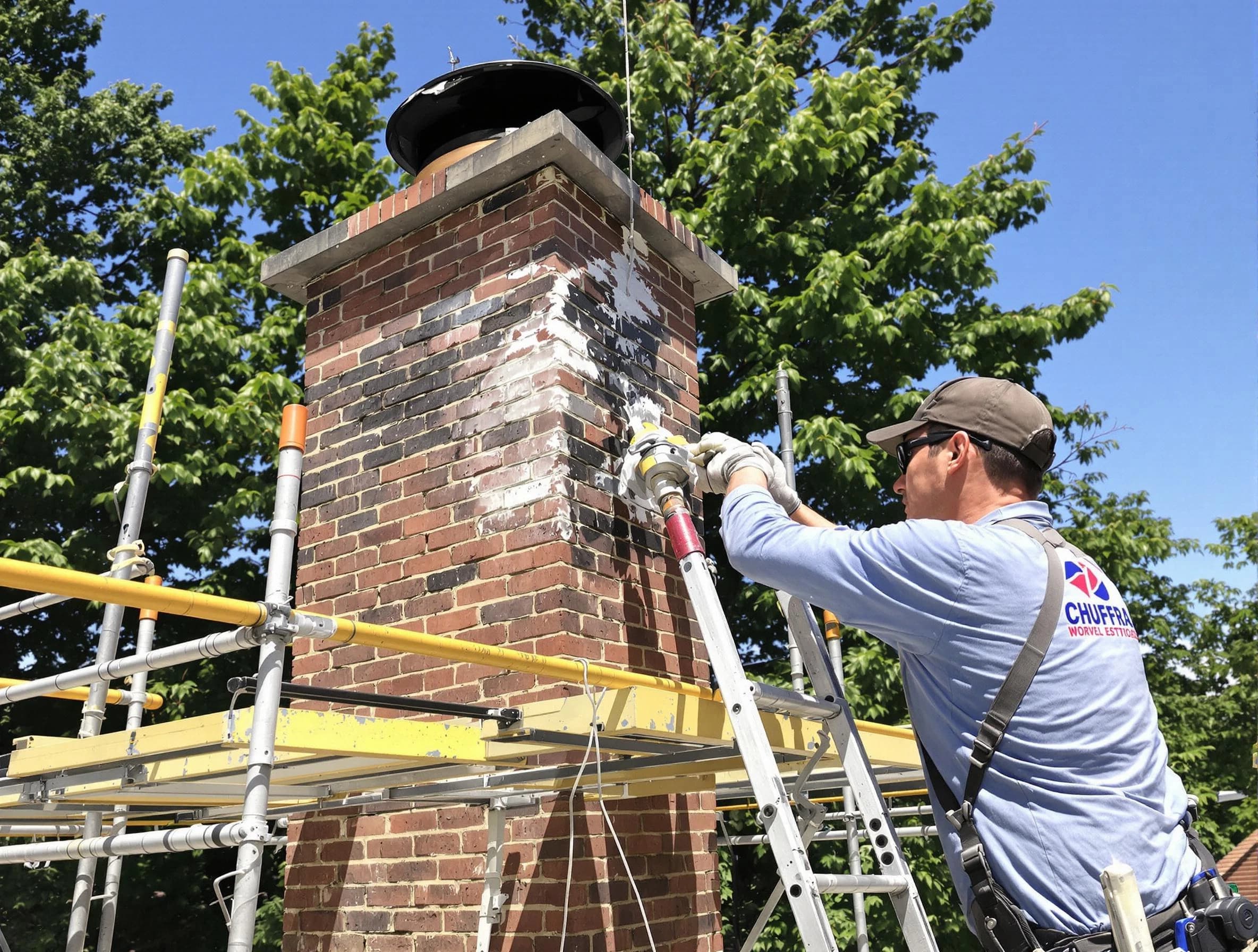 Structural chimney repair by Alpine Chimney Sweep in Alpine, UT