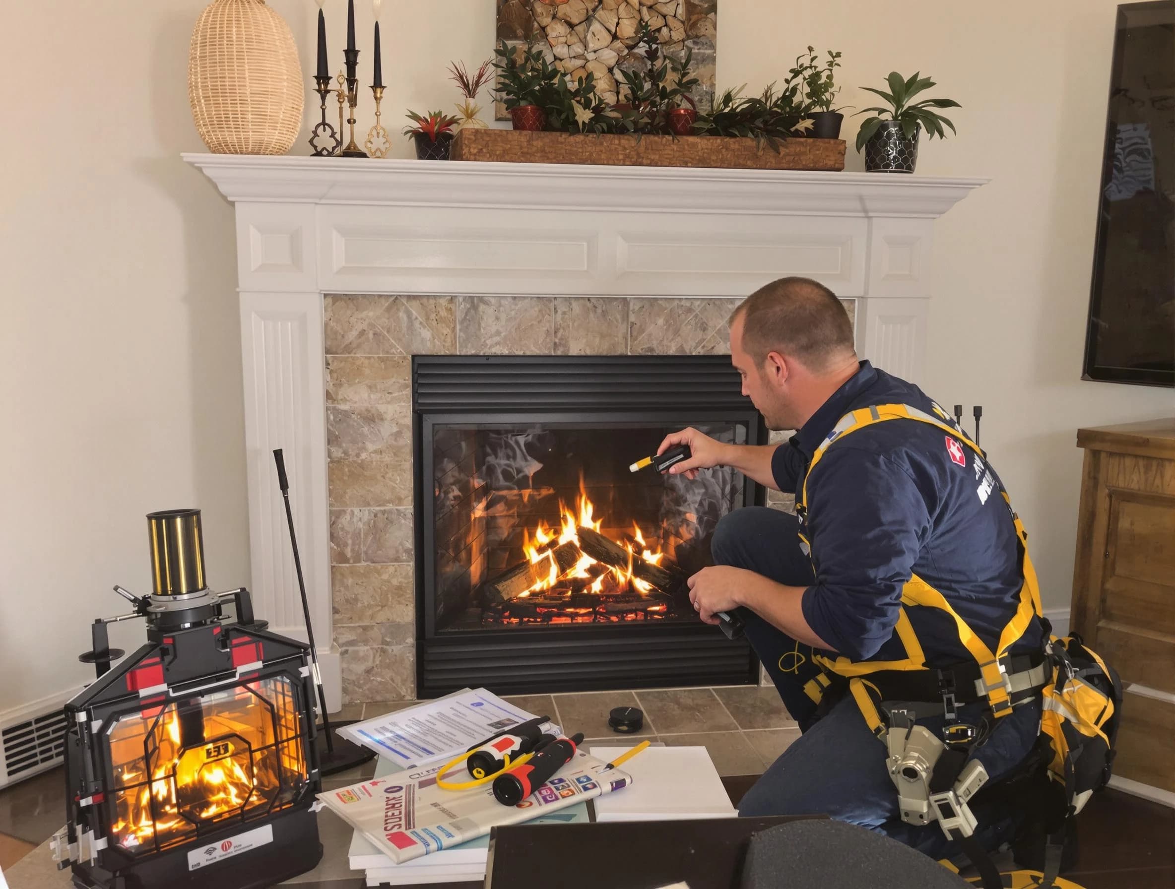 Safety-focused fireplace inspection by Alpine Chimney Sweep in Alpine, UT