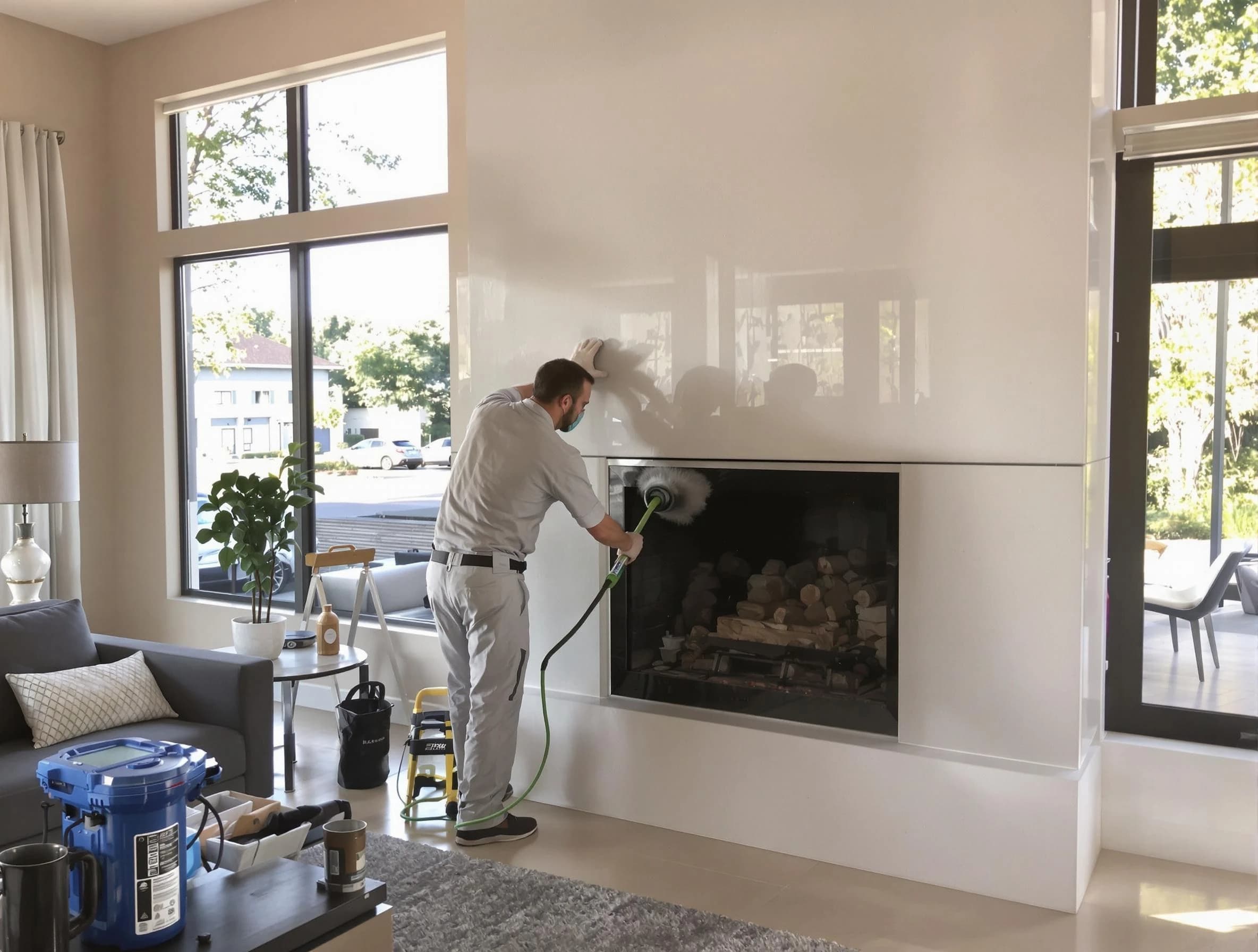 Alpine Chimney Sweep performing thorough soot removal in Alpine, UT