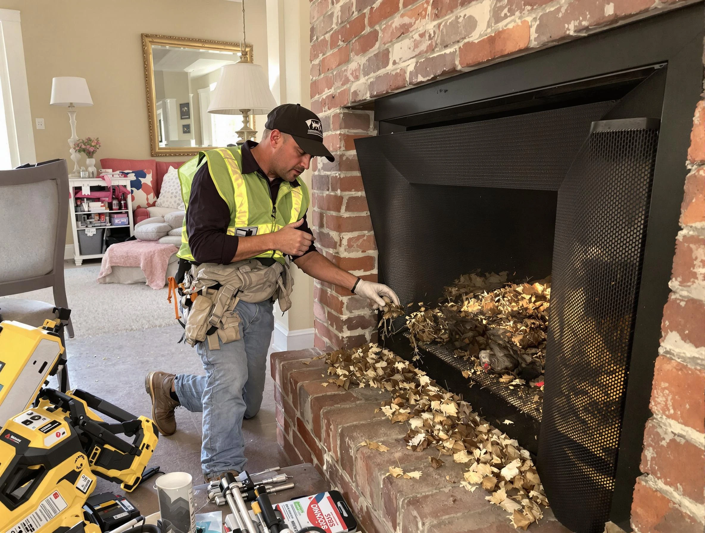 Safe screening installation by Alpine Chimney Sweep in Alpine, UT
