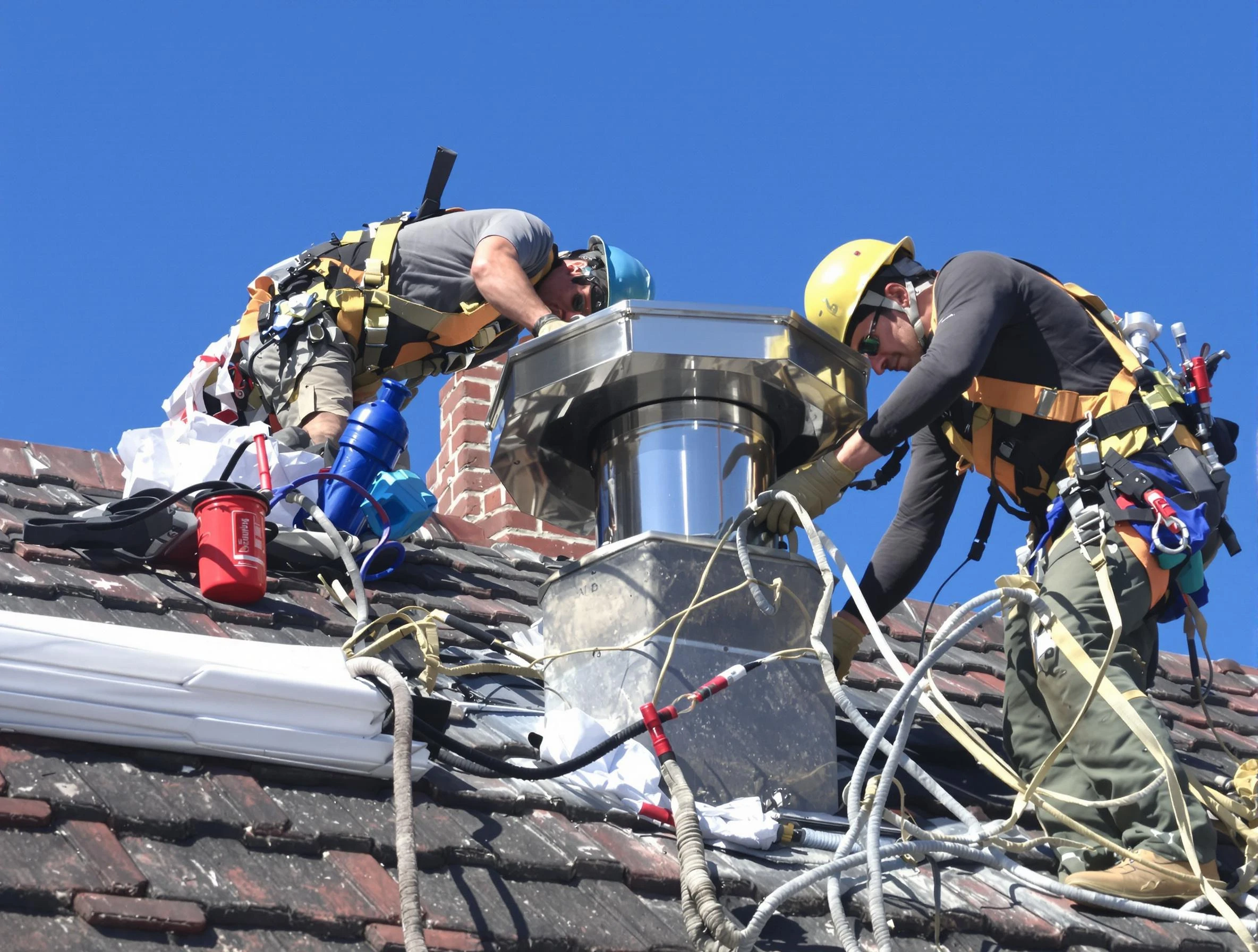 Protective chimney cap installed by Alpine Chimney Sweep in Alpine, UT