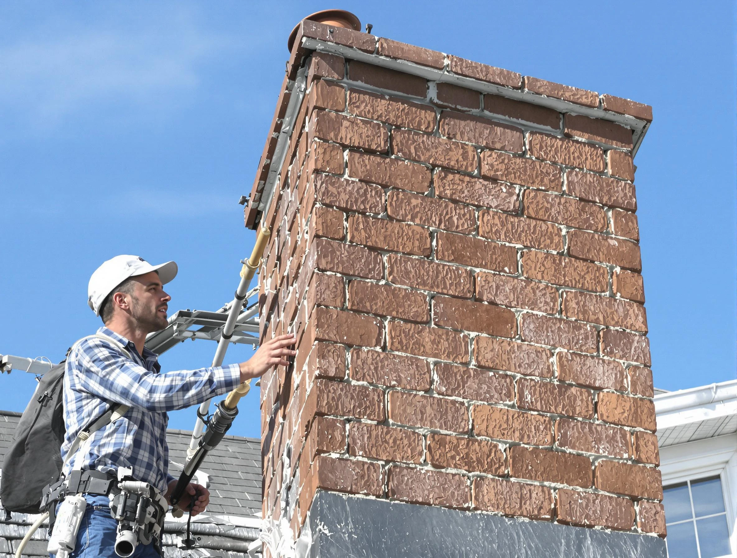 Brickwork for a chimney rebuild by Alpine Chimney Sweep in Alpine, UT