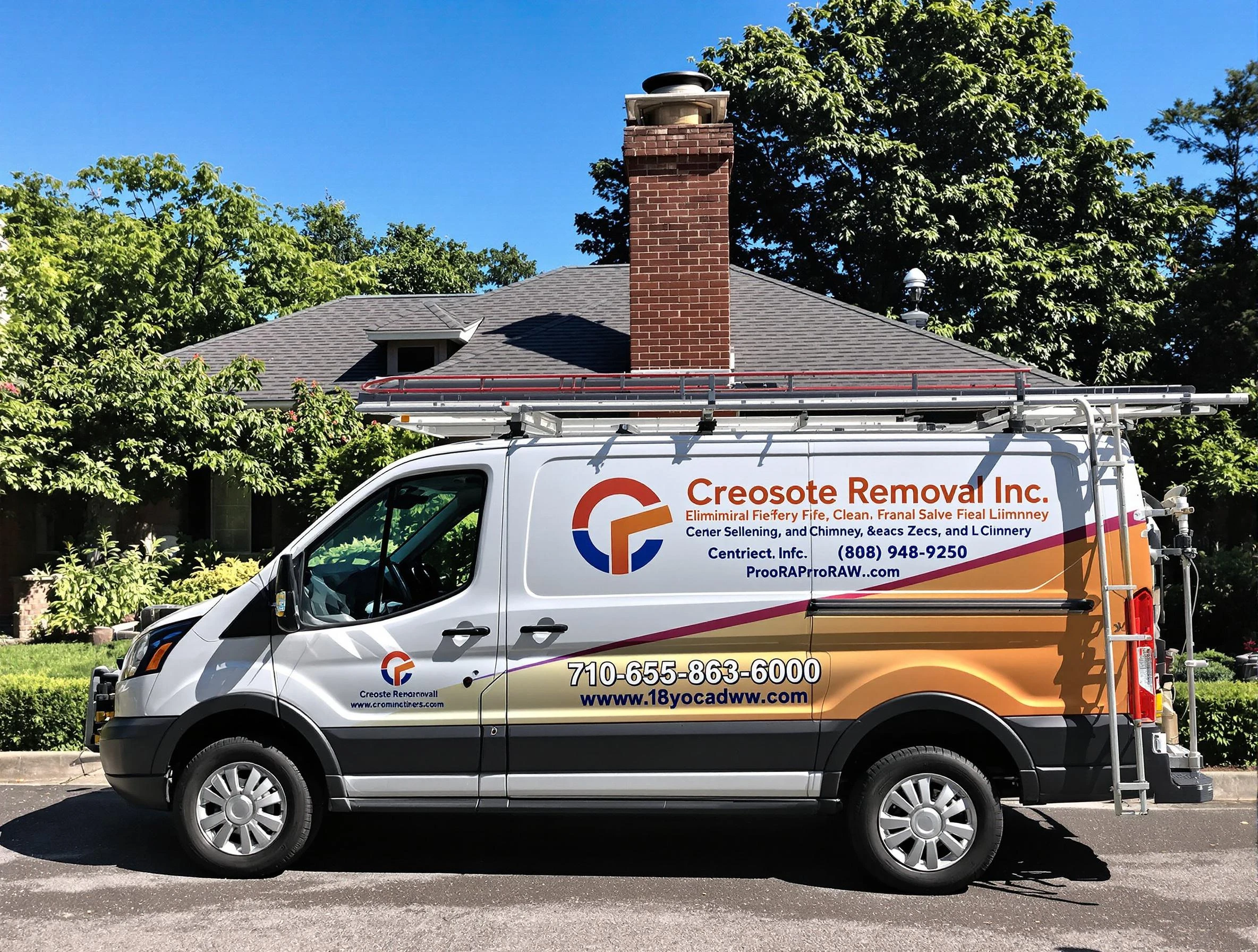 Alpine Chimney Sweep technician removing creosote safely in Alpine, UT